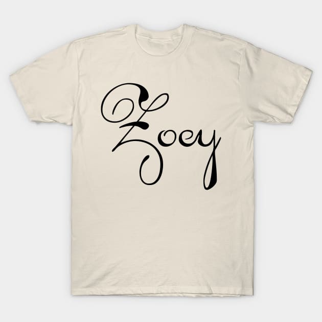 Pick your name. Zoey T-Shirt by CatCoconut-Art